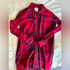 MUDD flannel — lightweight long sleeve